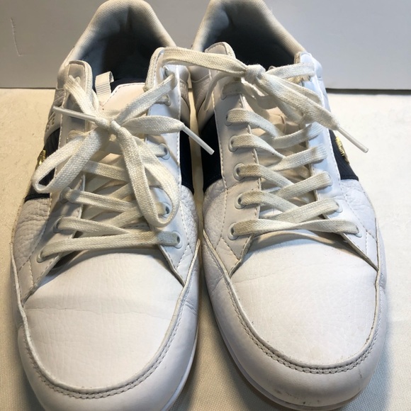Lacoste Chaymon Sneaker Size 11 Men’s White/Navy/Gold - Picture 14 of 16